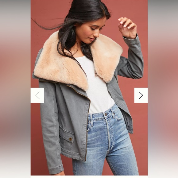 Anthropologie Jackets & Blazers - Anthropologie Marrakech Faux Fur Aviator Jacket